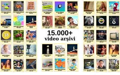 İçerik arşivi - 15.000+ video arşivi